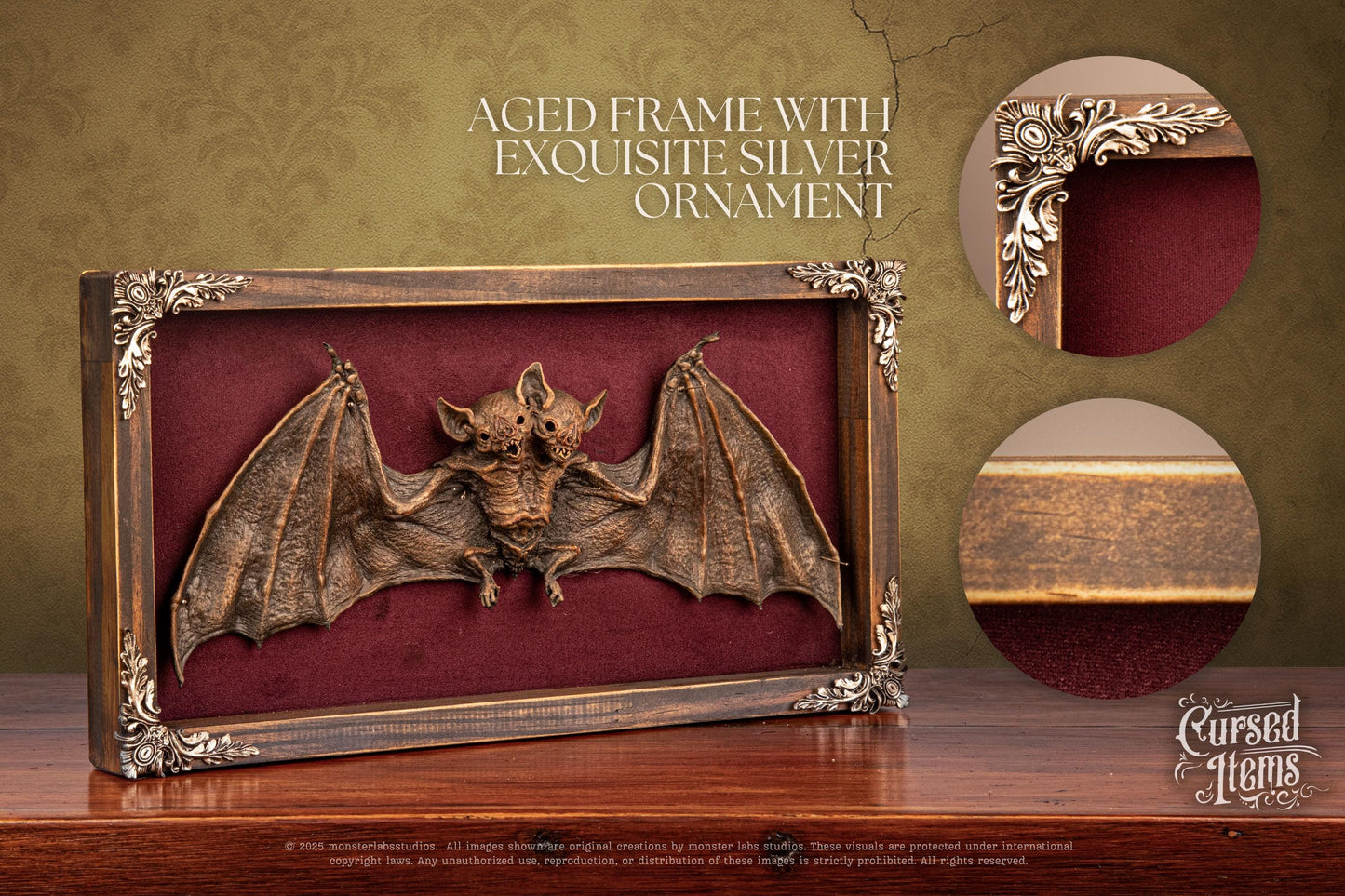 Two-Headed Bat Shadow Box