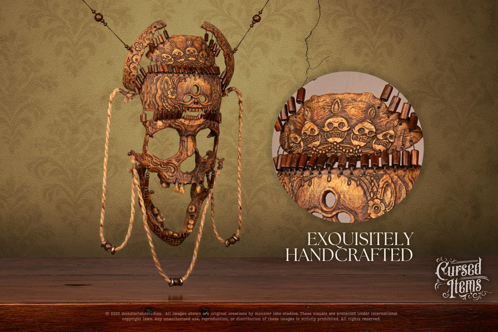 Tibetan Ritual Mask – Handmade Oddity for Collectors of Dark Art and ...
