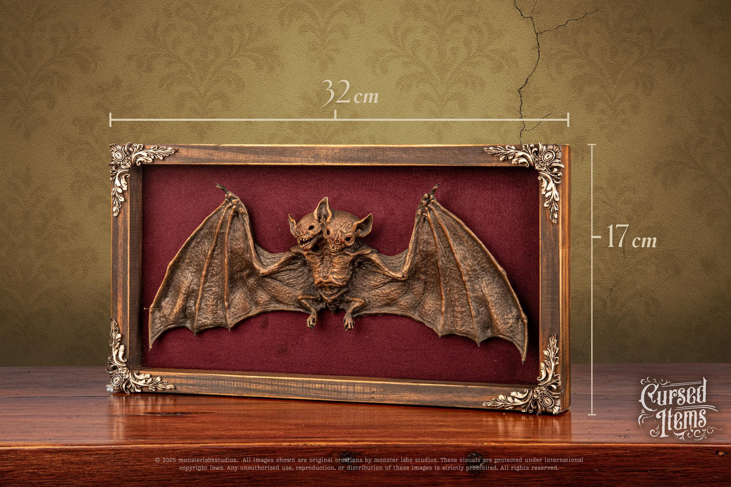Two-Headed Bat Shadow Box