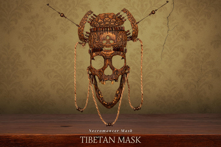 Tibetan Ritual Mask – Handmade Oddity for Collectors of Dark Art and ...