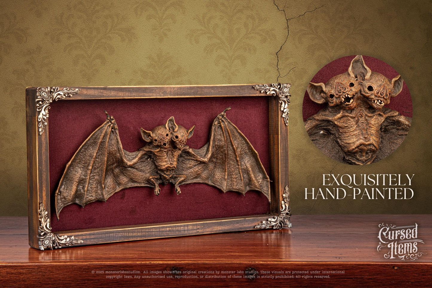 Two-Headed Bat Shadow Box