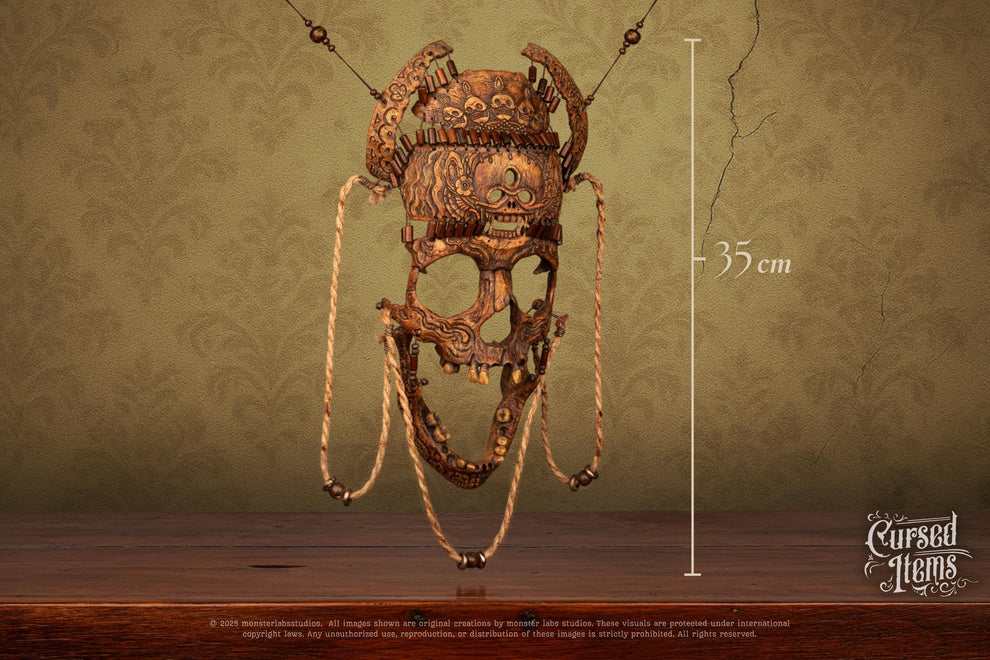 Tibetan Ritual Mask – Handmade Oddity for Collectors of Dark Art and ...