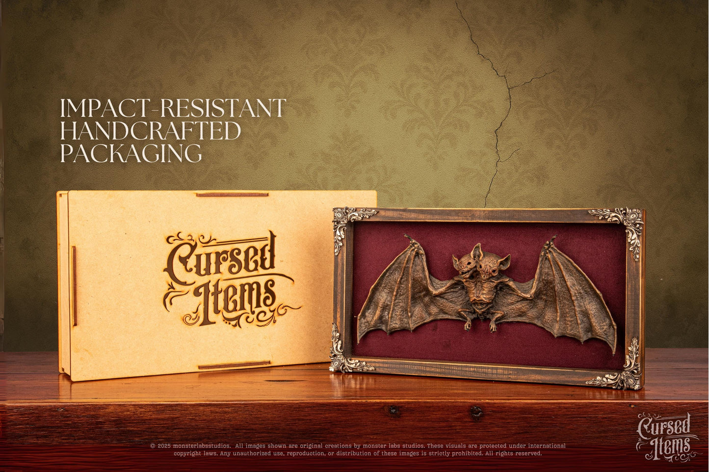 Two-Headed Bat Shadow Box