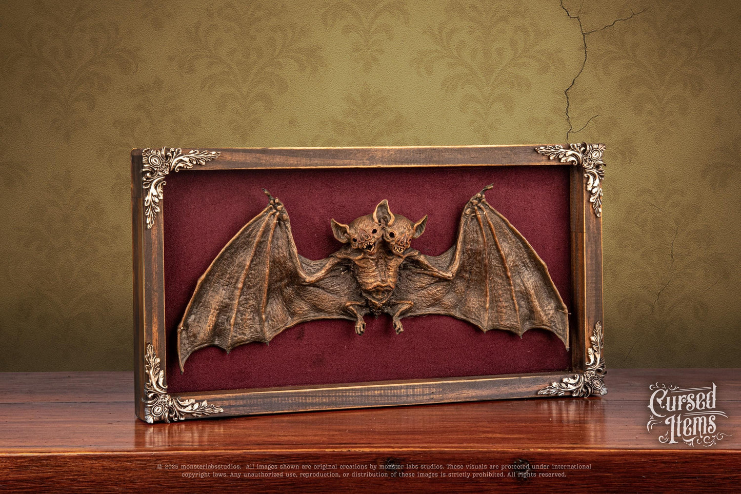 Two-Headed Bat Shadow Box