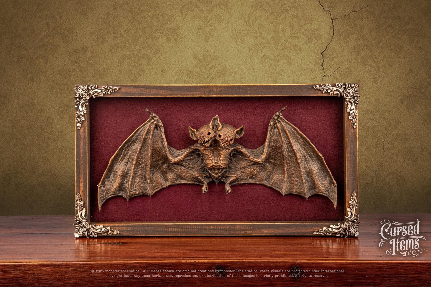 Two-Headed Bat Shadow Box