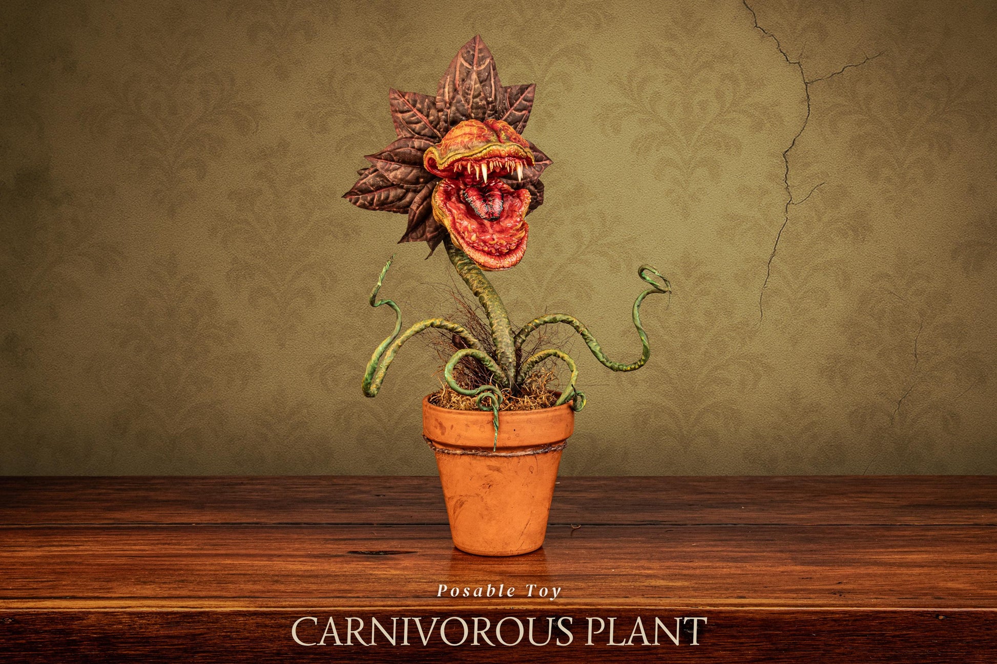 little pot of horrors pitcher plant Carnivorous Plant – Handmade Oddity for Collectors of Dark Art and Curiosities – MONSTER LABS STUDIOS