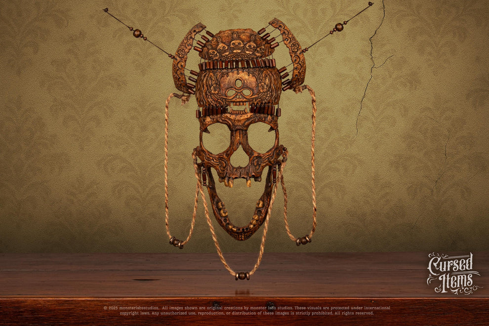 Tibetan Ritual Mask – Handmade Oddity for Collectors of Dark Art and ...