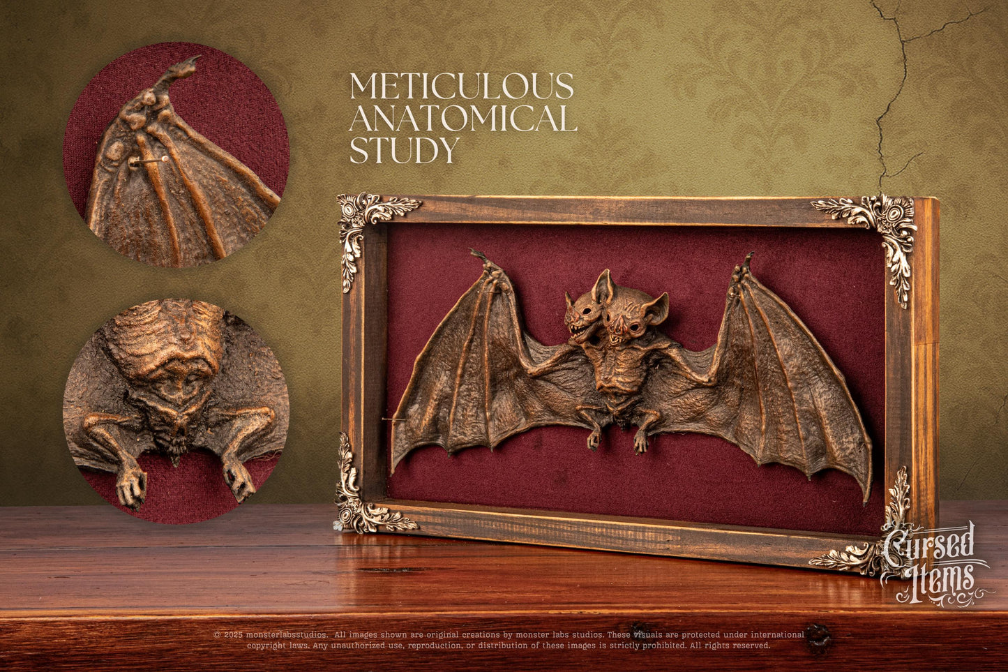 Two-Headed Bat Shadow Box